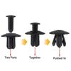 50/100Pcs 8mm Hole Plastic Rivets Fastener Screw Car Bumper Fender Fixed Buckle Auto Fastener Clips Automobile Accessories