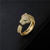 Original Gold Leopard Shape Animal Rings for Men's Woman Wedding  Gold Color Finger Rings Classics Brand