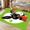 1 Stück Hasenpfotenabdruck Extra Groß Rutschfester Teppich für Boden, Büro, Familie, Schlafzimmer, Studio Großer Teppich Indoor Teppiche