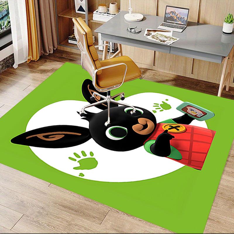 1 Stück Hasenpfotenabdruck Extra Groß Rutschfester Teppich für Boden, Büro, Familie, Schlafzimmer, Studio Großer Teppich Indoor Teppiche