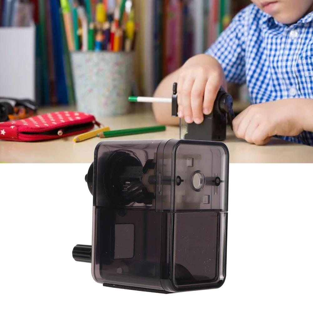 Transparent Black Sketch Pencil Sharpener Stronger Helical Blade Pencil Sharpener  Home Office