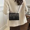 Korean Style Texture Bag 2024 Spring New Diamond Chain Bag Simple Shoulder Bag Crossbody Bag