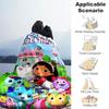 1pc Blanket Gabby's Dollhouse Print Design, Lightweight Blanket for Sofa, Bed- Soft &Warm, Gift for All Seasons like Christmas, Halloween
