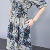 Fashion Summer Dresses for Women Plus Size Casual Short Sleeve Elegant Long Dress Summer Vintage Clothes