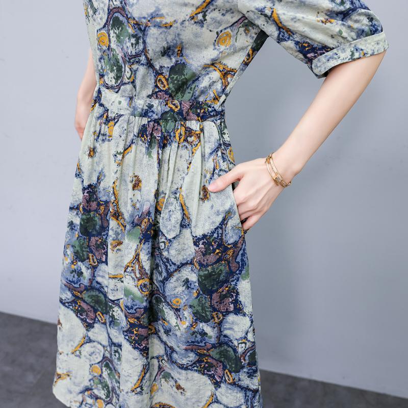 Fashion Summer Dresses for Women Plus Size Casual Short Sleeve Elegant Long Dress Summer Vintage Clothes