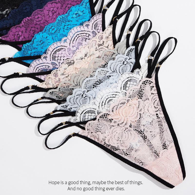 Women's Sexy Seamless Lace Hip-Lifting Thong Panties