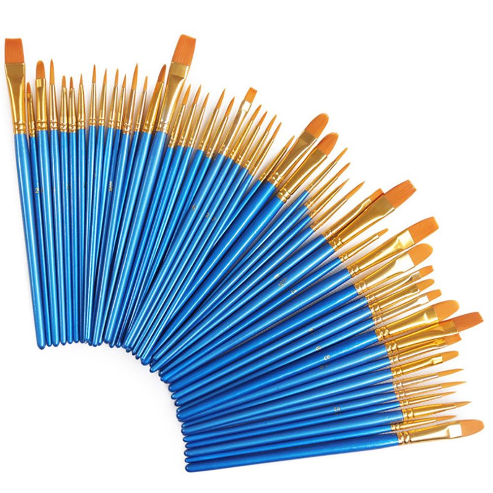 50/10 Pcs Artist Brush Set DIY Acrylic Oil Painting Watercolor Painting Gouache Painting Face Painting Art Brush Supplies