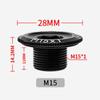Hollow Integrated Bicycle Crankset Crank Cover M15 Crank Cover Crank Arm Bolt