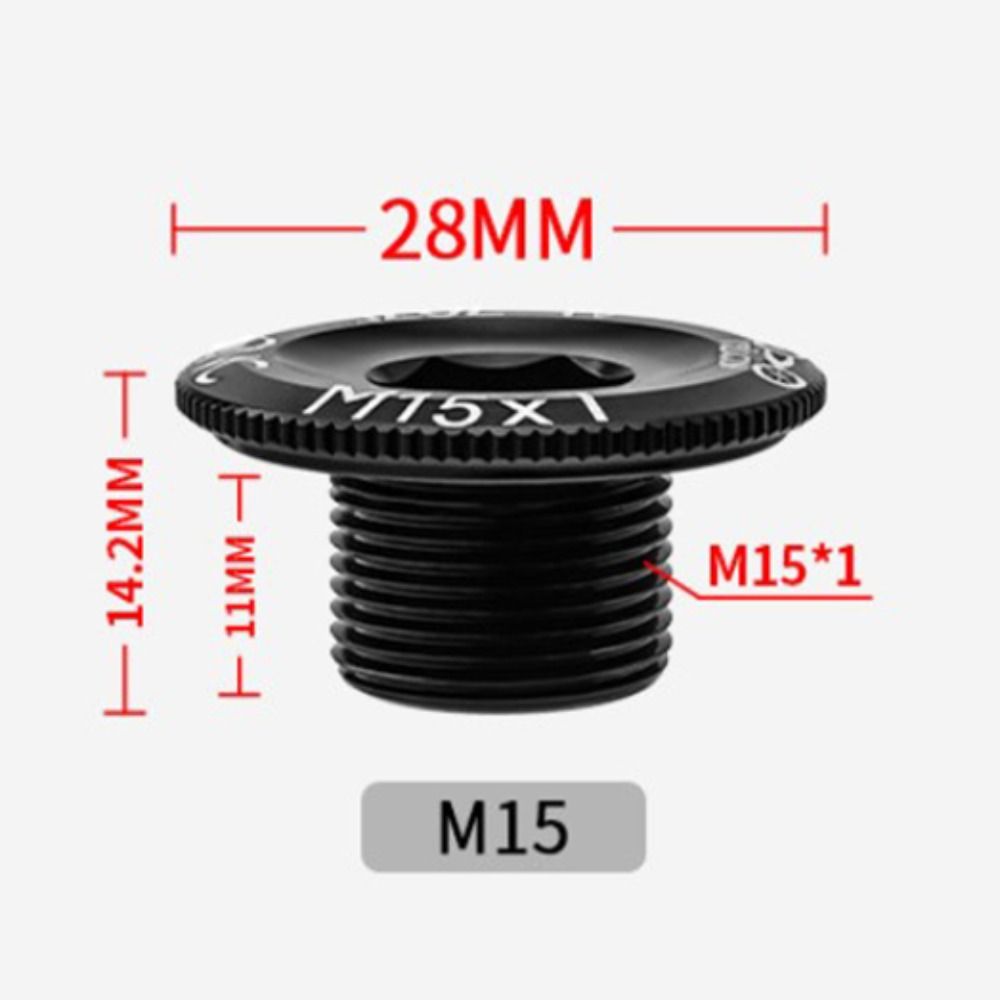Hollow Integrated Bicycle Crankset Crank Cover M15 Crank Cover Crank Arm Bolt