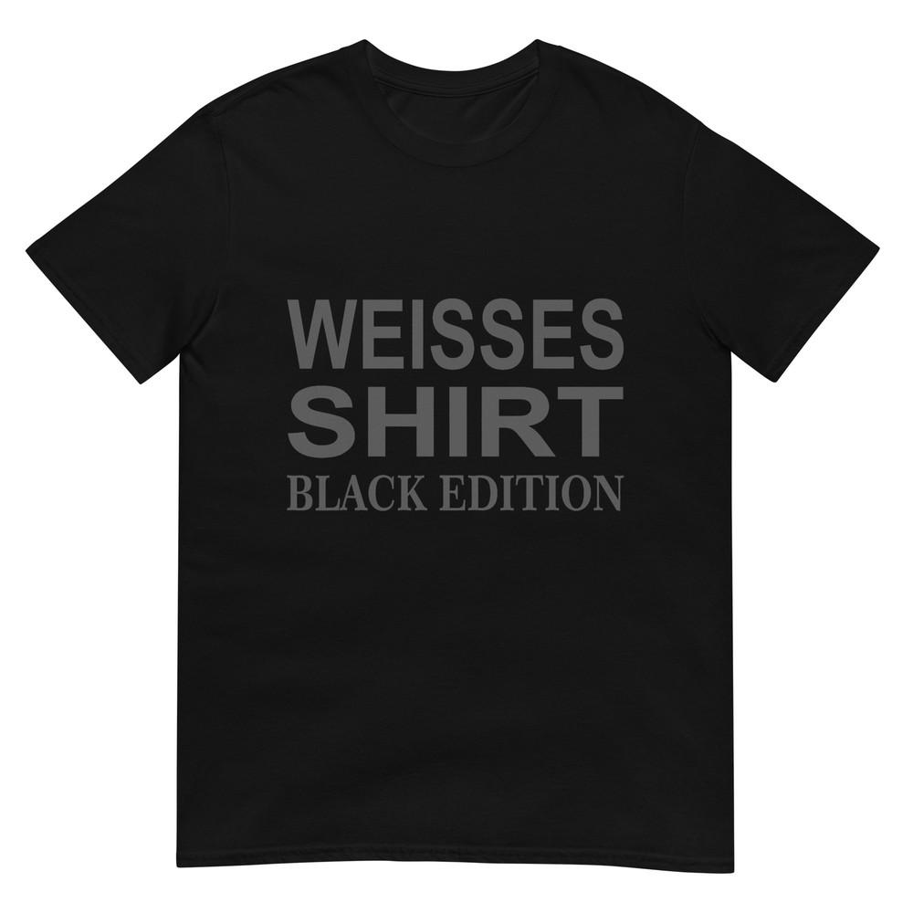 Funny Slogan White Shirt Black Edition T-Shirt, black 4XL