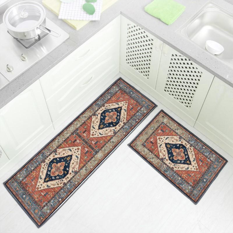 Kitchen Floor Mat Door Mat Long Strip Household Oil Proof Foot Mat Bedroom Entrance Bathroom Non Slip Mat