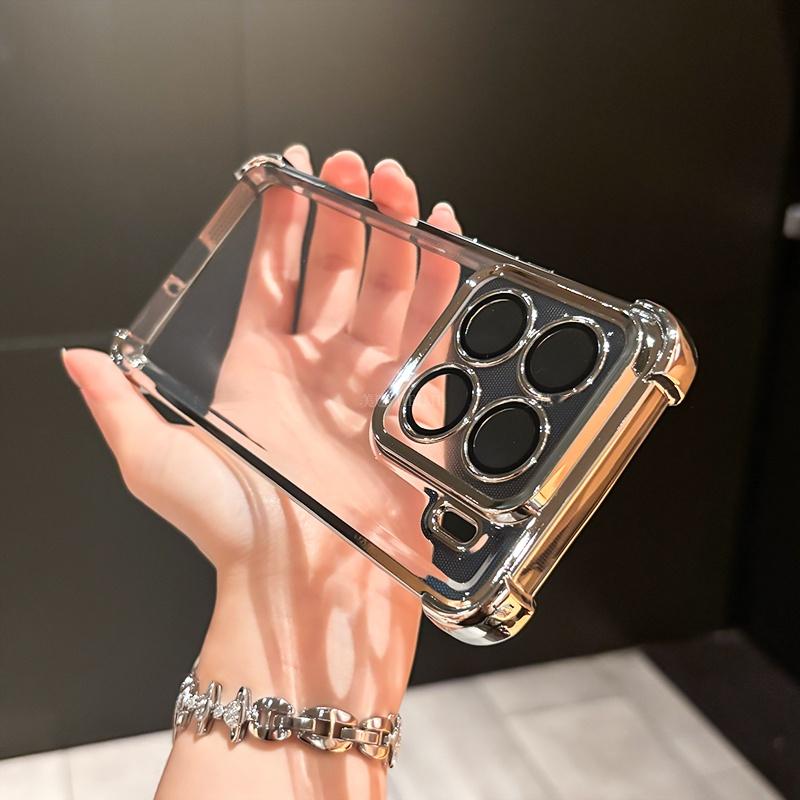 Lens Protection Flim Case for Xiaomi 17 T 17TPro Plating Clear Four Corners Anti-shock Soft Silicone Cover For Xiaomi 17T Pro