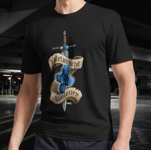 Server logo FATEtastic Adventures Logo T-Shirt Funny Size Mode American T-shirt 2XL