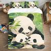 Quilt Cover Set Art Bedding Set Double Size Duvet Covers Queen Bed Comforter Sets Fashion Pillowcase Panda Cute Kawaii Linen026