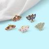 Color Enamel Pins Butterfly Brooches Cartoon Animal Badges Denim Lapel Pin Jewelry Gifts for Kids Women Bags Backpack DIY Sewing