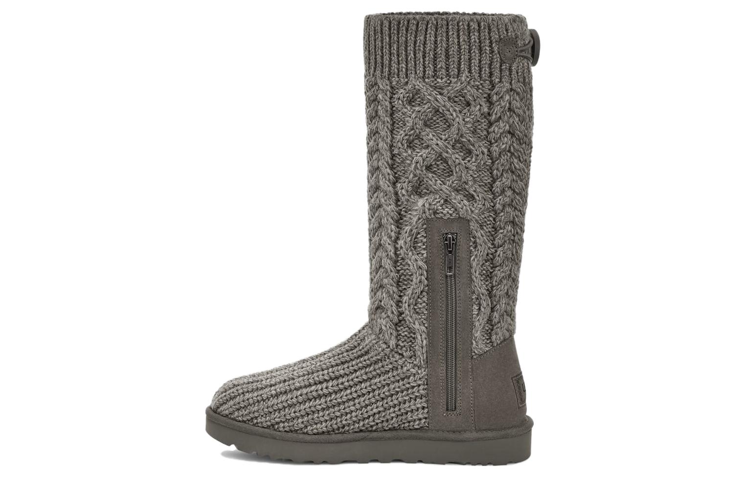 UGG Classic Cardi Cabled Knit Boot Grey Women s 1146010-GREY 36