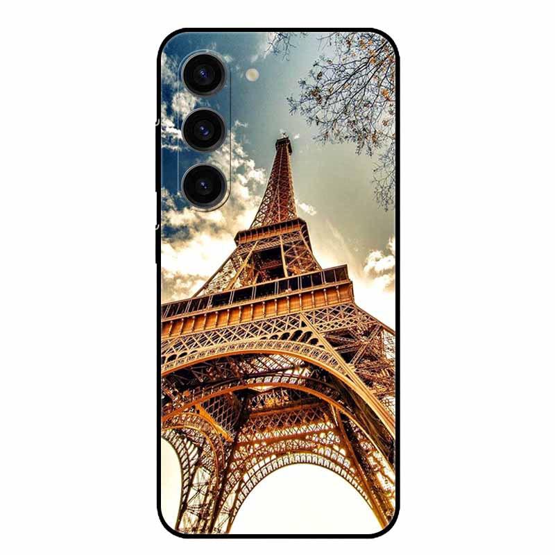

For Samsung Galaxy S24 FE Case Lovely Cool Black Silicon Soft Bumper for Galaxy S24 FE Protection Coques Covers S24fe 5G Capa Samsung S24 FE