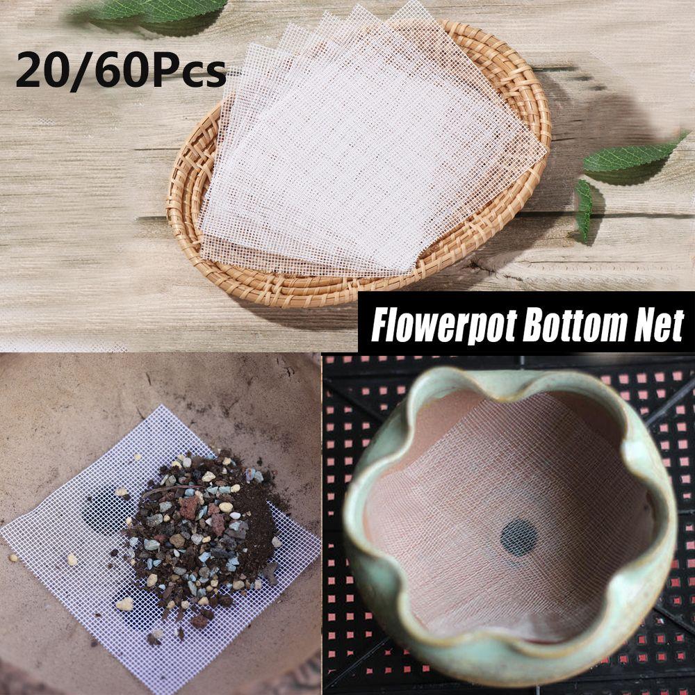 

Useful Tray Mat Pest Control Filter Sheet Flowerpot Bottom Net Leak-proof Pad Garden Pot Mesh 20PCS
