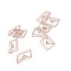 100PCS Paper Clips Portable Mini Cute Shape Electroplated Rose Gold Metal Paper Clip for Office Homes Envelope