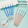 5-Piece Nail Art Silicone Dotting Pen Set for Polymer Clay & Rhinestones