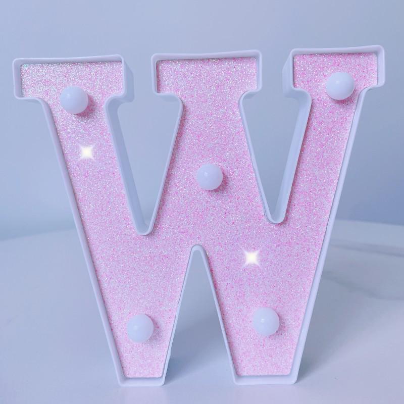 Pink LED Letter Light for Celebrations and Proposals
