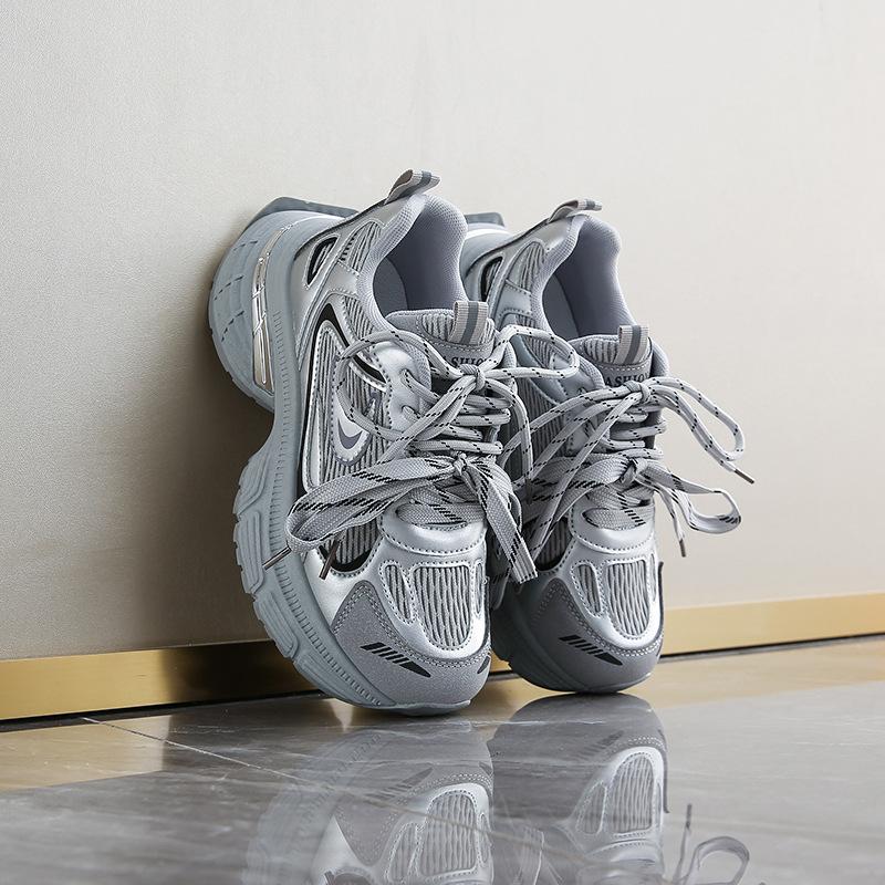 

Shoes Women s Spring and Autumn New Thick-soled Versatile Lightweight Height-increasing Small Casual Sneakers 35 серый