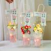 With Light String Crochet Flower Bouquet Artificial Flowers Decor  Teacher's Day Gifts