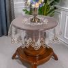 New Lace Round Tablecloth European Style Embroidered Table Mat Dust Cover Elegant Art Home Decorative Towel Cabinet Cover Cloth