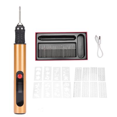 Electric Engraving Pen LCD Display Multifunctional Rechargeable Nail Polish Machine for Home and
