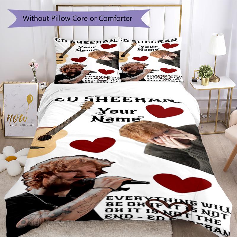 Sheeran Personalized Name Custom Bedding Design for Study room Soft Bedding Custom Room Decor Birthday/Christmas GiftSpiritual Gift