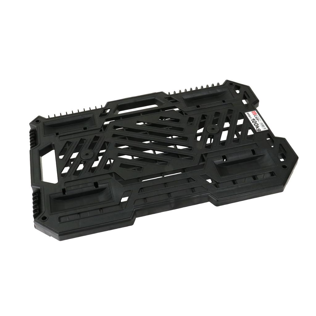SK11 (SK11) CAR+ (Cartas) Flat Trolley Black Approx. 40 X 60 Cm Load Capacity Approx. 100 Kg Lightweight Can Be Connected Vertically and Horizontally