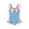 Mädchen Badeanzug Einteiler Vintage Polka Dot Süßer Stil Badebekleidung Strandurlaub