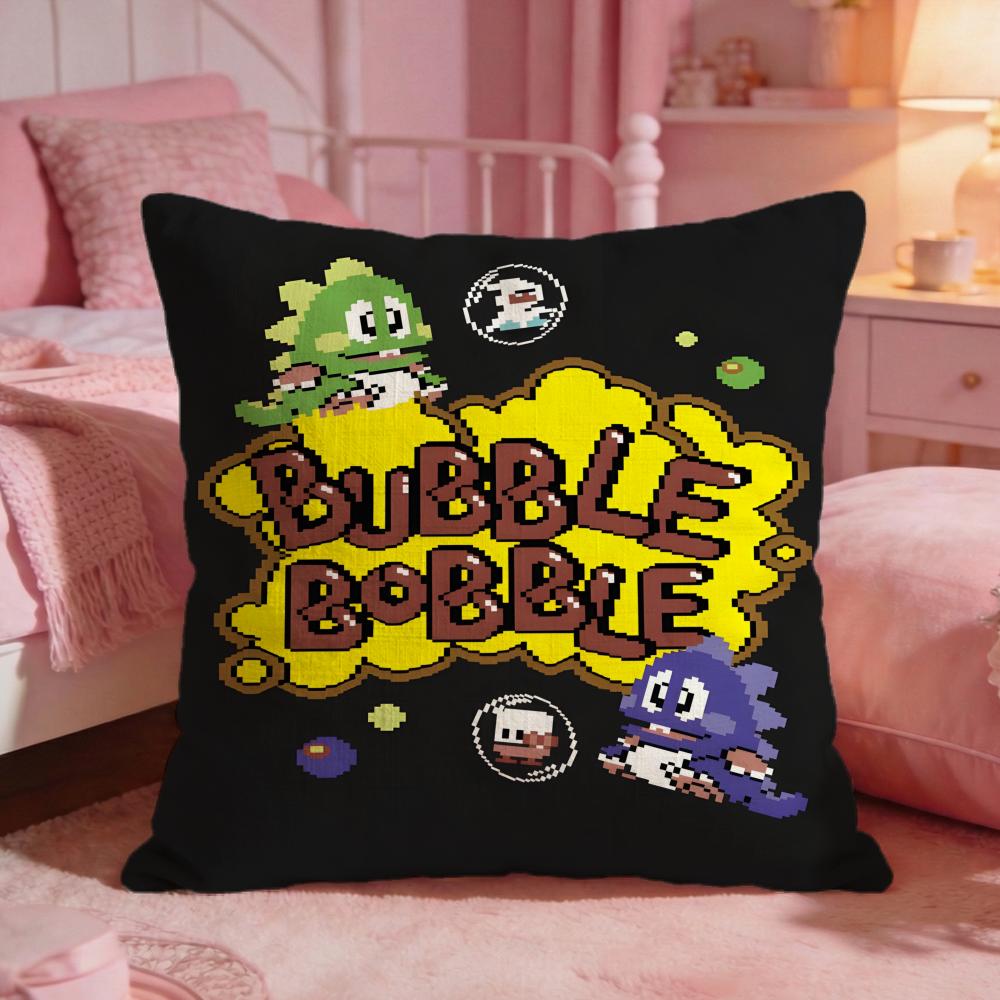 BBubbles Bobbles Game Cute Cushion Cover Premium Comfort Reversible Pillow Cove Two In One Design For Any Room Car Interior