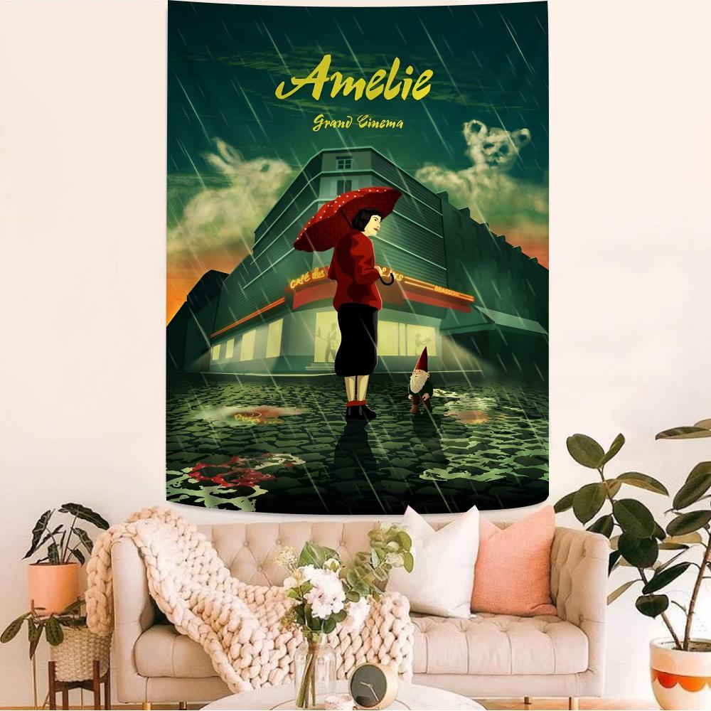 Arazzo da Appendere alla Parete Decorazione per la Casa Cartone Animato Film Classico Amelie