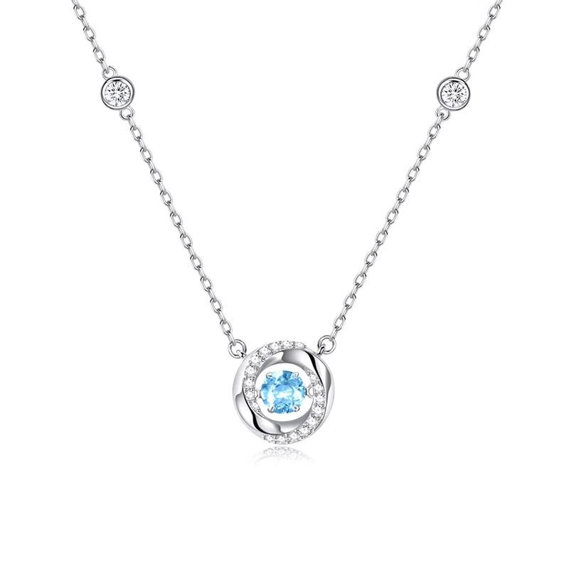 Mobius Loop Three-Second Heartbeat Necklace For Women Ethereal Light Luxury Minimalist Delicate Adjustable Collarbone Chain