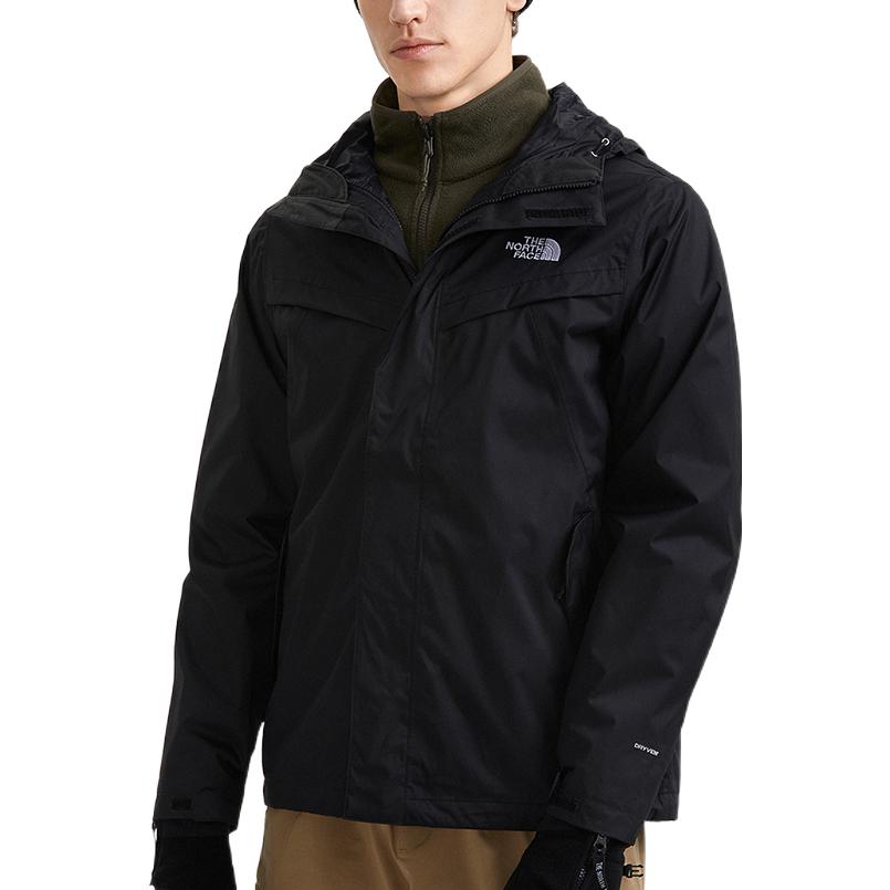 THE NORTH FACE Waterproof And Windproof Windbreaker Jacket Men's Black NF0A81QU-TY1