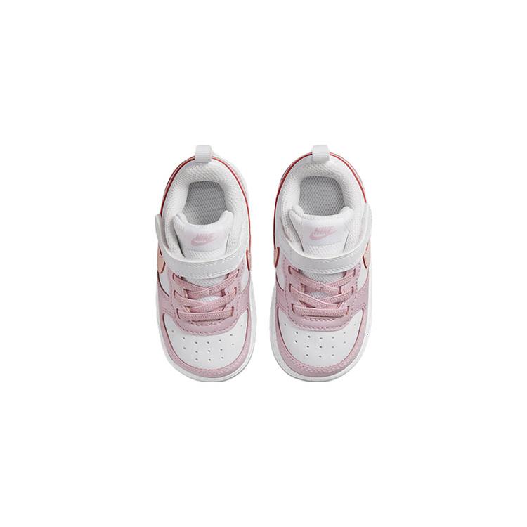 Nike Court Borough Low top Toddler Shoes Pink White Infant And Toddler DQ0493-100
