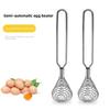 Stainless Steel Egg Separator, Long Handle Egg Yolk Filter for Baking, Egg White Divider with Hook for Bowls, Dishwasher Safe