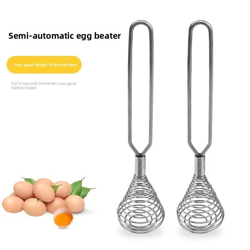 Stainless Steel Egg Separator, Long Handle Egg Yolk Filter for Baking, Egg White Divider with Hook for Bowls, Dishwasher Safe