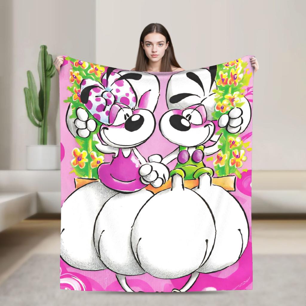 Cute Diddl Blanket Quality Warm Soft Throw Blanket Winter Child Living Room Pattern Bedspread