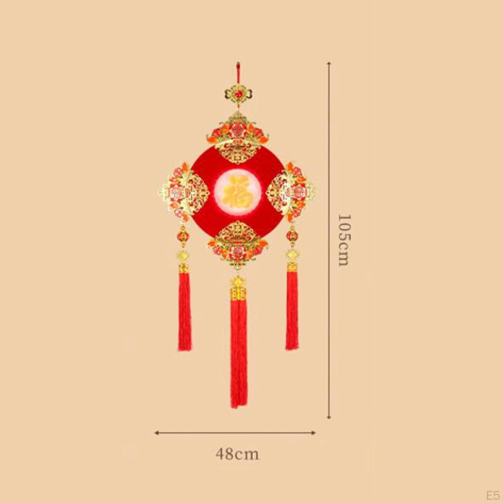 Chinese Year Hanging Ornament with Light Lunar Spring Festival Pendant Tassel