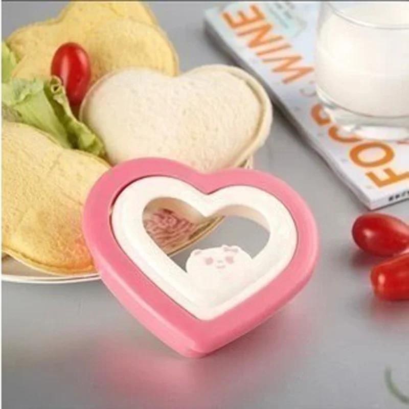 Liebe Herzform DIY Mittagessen Bento Frühstück Werkzeug Toast Kuchen Sandwich Mold Cutter Lunchbox Toaster Grill Küche liefert Bento