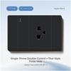 Hot Sales South America Standard 118 Type Screen Large Panel Light Switch 2 Way+Thailand Socket