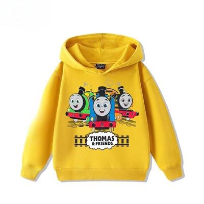Kinderkleidung Mode Cartoon-Druck Sweatshirt Lässiger Einfacher Kapuzenpullover Sweatshirts Jungen