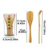 3in1 with Spoon Matcha Whisk Set Bamboo Tea Brush Traditional Green Tea Powder Whisk  Stirring