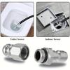 1/4 Inch Stainless Steel High-Pressure Sewer Cleaning Nozzle with 6 Jet Orifices, 5000 PSI Rated