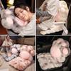 40x90cm Cute Cat Paw Cushion Single Casual Office Chair 2-In-1 Seat Cushion Home Sofa Soft Cushion Bay Window Tatami Futon Mat