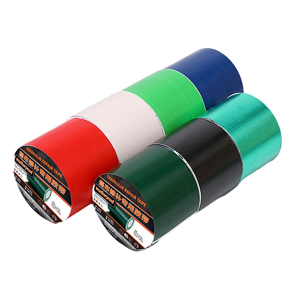 Tarp Tape Tarpaulin Tape Adhesive Tarpaulin Repair Tape 5CMx7.5M Tarp Repair Tape Waterproof Awning Cloth Repair Tape