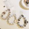 1PCCartoon Love Bow Beads Mobile Phone Chain Lanyard Cute Short Pendant Keychain Hanging Cord Strap Fashion Jewelry Accessories