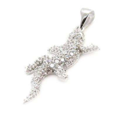 [I9828] - Silver Pendant 'Sublime Salamander'